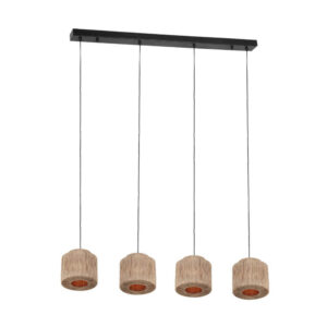 Laagste prijs - Trio Eetkamer hanglampSmilla met touwkappen - 366800436