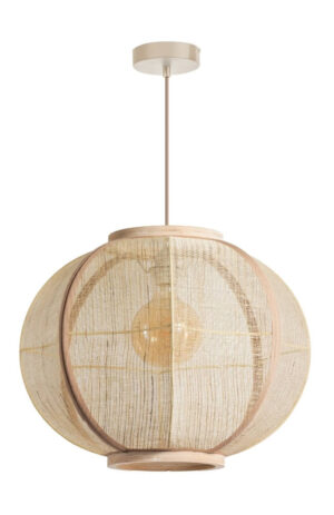 Laagste prijs - ETH Japandi hanglampFabric zandkleurig Ø 48cm - 05-HL4039-59