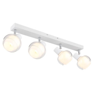 Laagste prijs - Globo Witte plafondlampTokki 4-lichts - 54309-4W