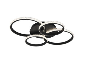 Laagste prijs - Trio Design plafondlampCires zwart - R67364132