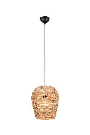 Laagste prijs - Trio Landelijke hanglampJean Ø 29cm rotan - R36221036