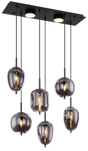 Laagste prijs - Globo Design hanglampBlacky 5-lichts - 15345-6L
