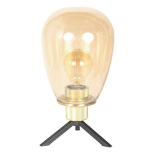 Laagste prijs - Steinhauer TafellampReflexion Ø 15cm - met amber glas - 2682ME