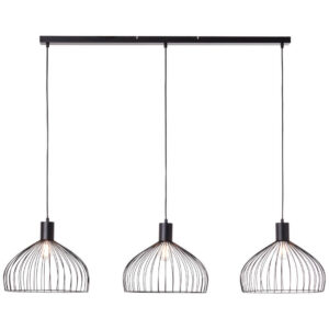 Laagste prijs - Brilliant HanglampBlacky 3-lichts zwart - 99605/06