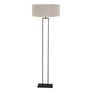Laagste prijs - Steinhauer Vloerlamp 160cmStang zwart met grijze kap - 3852ZW