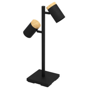 Laagste prijs - Stars of Light Zwarte bureaulampCartagena met 2 lichtbronnen - 390069