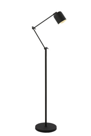 Laagste prijs - Light & Living Zwarte leeslampRijeka 150cm - 1740112