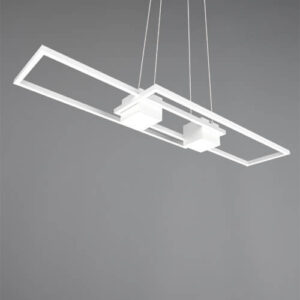 Laagste prijs - Trio Led hanglamp kantoorAlbany wit - 347710431