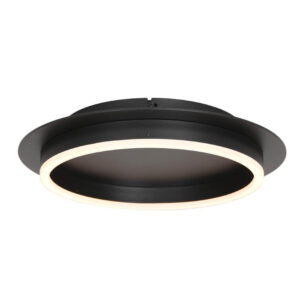 Laagste prijs - Steinhauer Moderne led plafonnièreRinglux zwart - Ø 32cm - 3655ZW