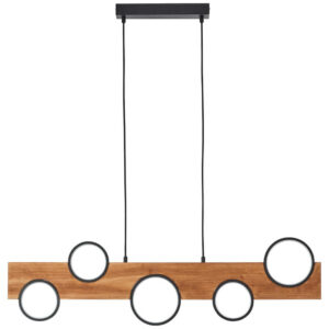 Laagste prijs - Brilliant HanglampCheesy hout - G99938/76