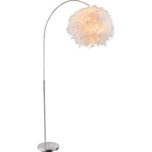 Laagste prijs - Globo Witte vloerlampKatunga Ø 45cm - 15057S