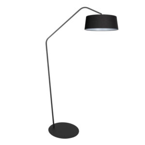 Laagste prijs - Steinhauer VloerlampZig-Zag zwart met witte binnenkant Ø 48cm - 4255ZW