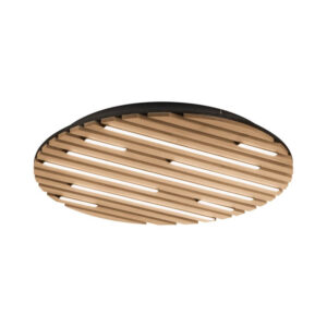 Laagste prijs - Paul Neuhaus Ronde plafondlampQ-Akustik Ø 60cm hout - 6421-79