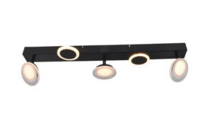 Laagste prijs - Brilliant Led opbouwspotMeriza 5-lichts zwart - G99555/06