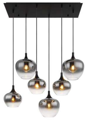 Laagste prijs - Globo Rechte hanglampMaxy 6-lichts - 15548-6H