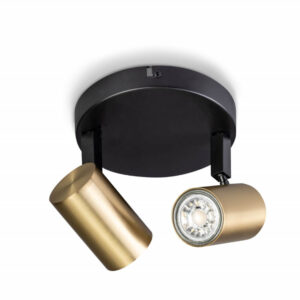Laagste prijs - ETH Dubbele opbouwspotThe Common zwart met goud - 05-SP2337-3004