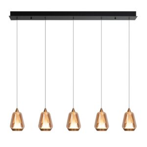 Laagste prijs - Highlight Design hanglampTromba 5-lichts recht - H5537.01