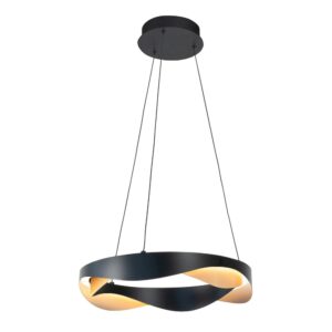 Laagste prijs - Highlight Design hanglampAscoli zwart met goud Ø 40cm - H5539.01