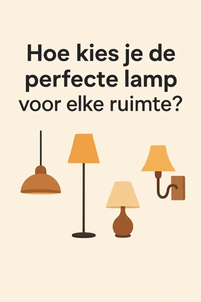 Hoe kies je de perfecte lamp voor elke ruimte