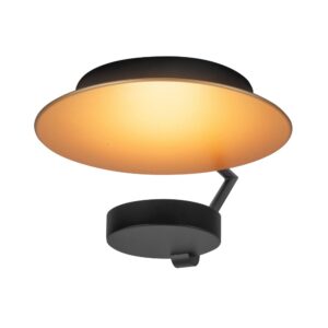 Laagste prijs - Highlight Design plafondlampGoldy zwart Ø 25cm - P6207.38
