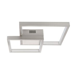 Laagste prijs - Highlight Design plafondlampPiazza nikkel 32 x 32cm - P6412.30