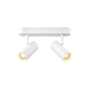 Laagste prijs - SLV OpbouwspotNoblo wit 2-lichts 2700K - 1008716