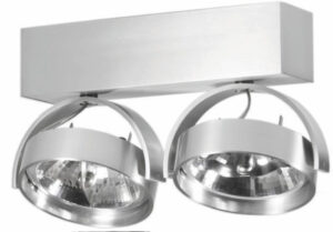 Laagste prijs - Artdelight 12 volt opbouwspotDutchess 2-lichts - QR 0002 ALU