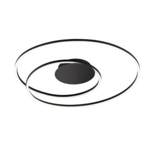 Laagste prijs - Fischer & Honsel Zwarte design plafondlampHoly met led - 21280