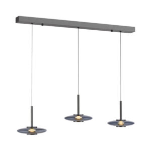 Laagste prijs - Paul Neuhaus Hanglamp 3-lichtsPure Vitrum design grijs - 2083-15