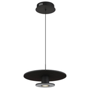 Laagste prijs - Globo Zwarte hanglampCarter Ø 38cm met vilt - 15647S