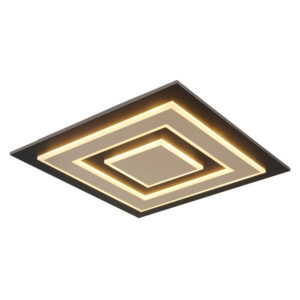 Laagste prijs - Globo PlafondlampJayden 48 x 48cm zwart - 48033A-40