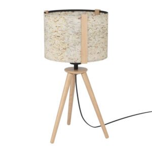 Laagste prijs - Stars of Light Tafellampje TripodHontongas hout met beige kap - 390325