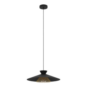 Laagste prijs - Eglo Zwarte hanglampGrizedale Ø 50cm - 43885