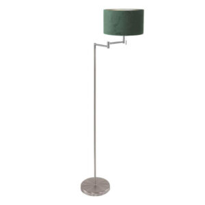 Laagste prijs - Steinhauer VloerlampBella metaal met groene kap - 3880ST