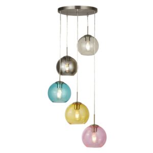 Laagste prijs - Searchlight Vide hanglampMardi Gras curiosa - 8135-5SS