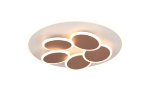 Laagste prijs - Trio Moderne plafondlampMandala roodkoper Ø 48cm - 653210676