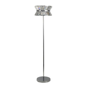 Laagste prijs - Searchlight VloerlampUptown chroom - EU59411-3CC