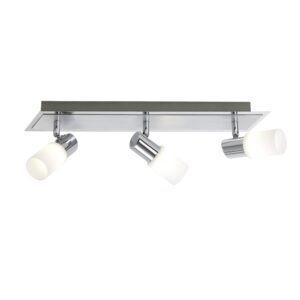 Laagste prijs - Trio Design plafondspotSeries 8214 Beam 3-lichts metaalgrijs met chroom - 821410305