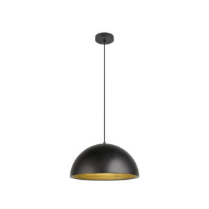 Laagste prijs - SLV Design hanglampForchini M 40 zwart met goud Ø 40cm - 1008536