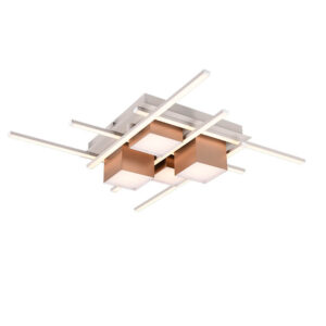 Laagste prijs - Trio Design plafondlampRoger koffiebruin - 647810465