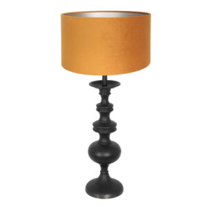 Laagste prijs - Steinhauer Klassieke schemerlampLyons C met gouden velours kap - 3484ZW