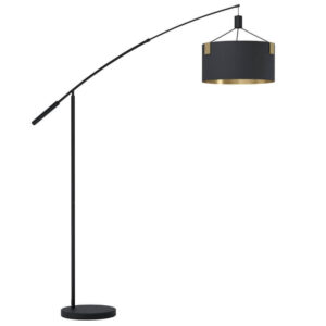 Laagste prijs - Stars of Light VloerlampTortola 1 Ø 45cm - zwart met goud - 39966