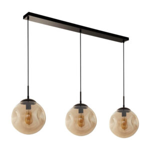 Laagste prijs - Searchlight Design hanglampPunch 3-lichts - 22123-3BK