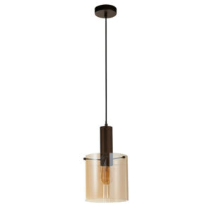 Laagste prijs - Searchlight Bruine hanglampSweden 1-lichts - 88910-1MO