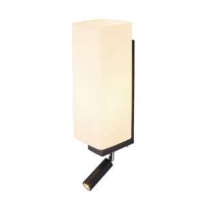 Laagste prijs - SLV Slaapkamer wandlampQuadrass zwart - 1003428
