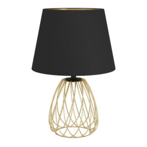 Laagste prijs - Stars of Light SchemerlampJazminia goud met zwarte kap - 390039
