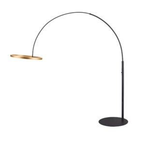Laagste prijs - SLV Led booglampOne Zwart met goud - 232cm - 1006350