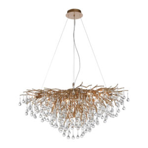 Laagste prijs - Paul Neuhaus Unieke kroonluchterIcicle antiek messing - 2192-11