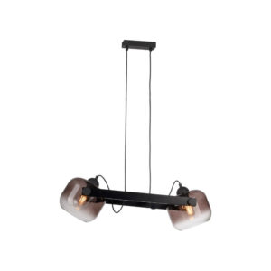 Laagste prijs - Just Light HanglampCup 2.0 2-lichts smoke glas - 15752-18