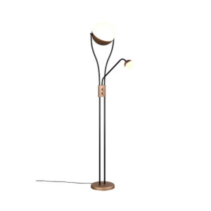 Laagste prijs - Trio LeeslampChris koffiebruin 2-lichts - 478310265